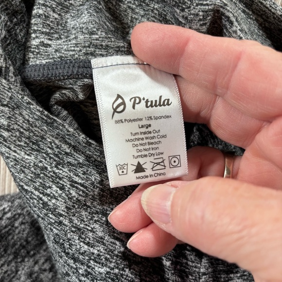 P’Tula Women’s Gray High-Waisted Bare Leggings, Activewear, yoga - Picture 4 of 11